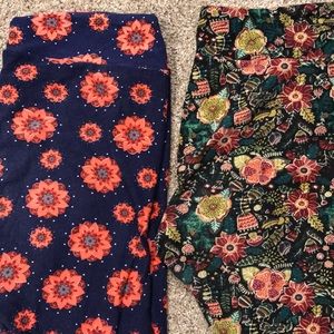 2 pairs TC LuLaRoe leggings